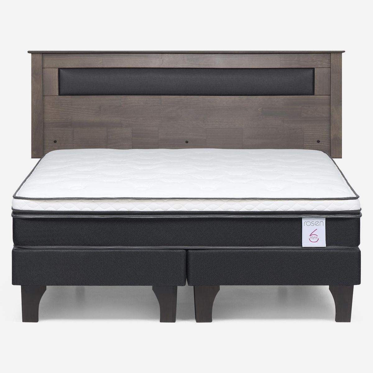 ROSEN - Cama Europea New Style 6 King + Respaldo Rosen