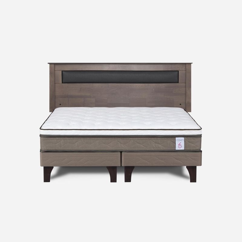 ROSEN - Cama Europea New Style 6 King + Respaldo Rosen