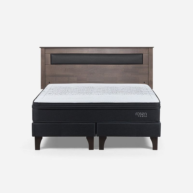 ROSEN - Cama Europeas Tempo 2 Plazas + Respaldo Rosen