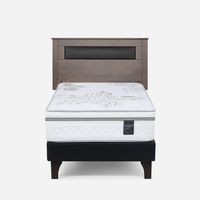 Cama Europea Art 4 1.5 Plazas + Respaldo