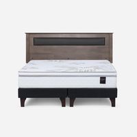 Cama Europea Art 4 King + Respaldo