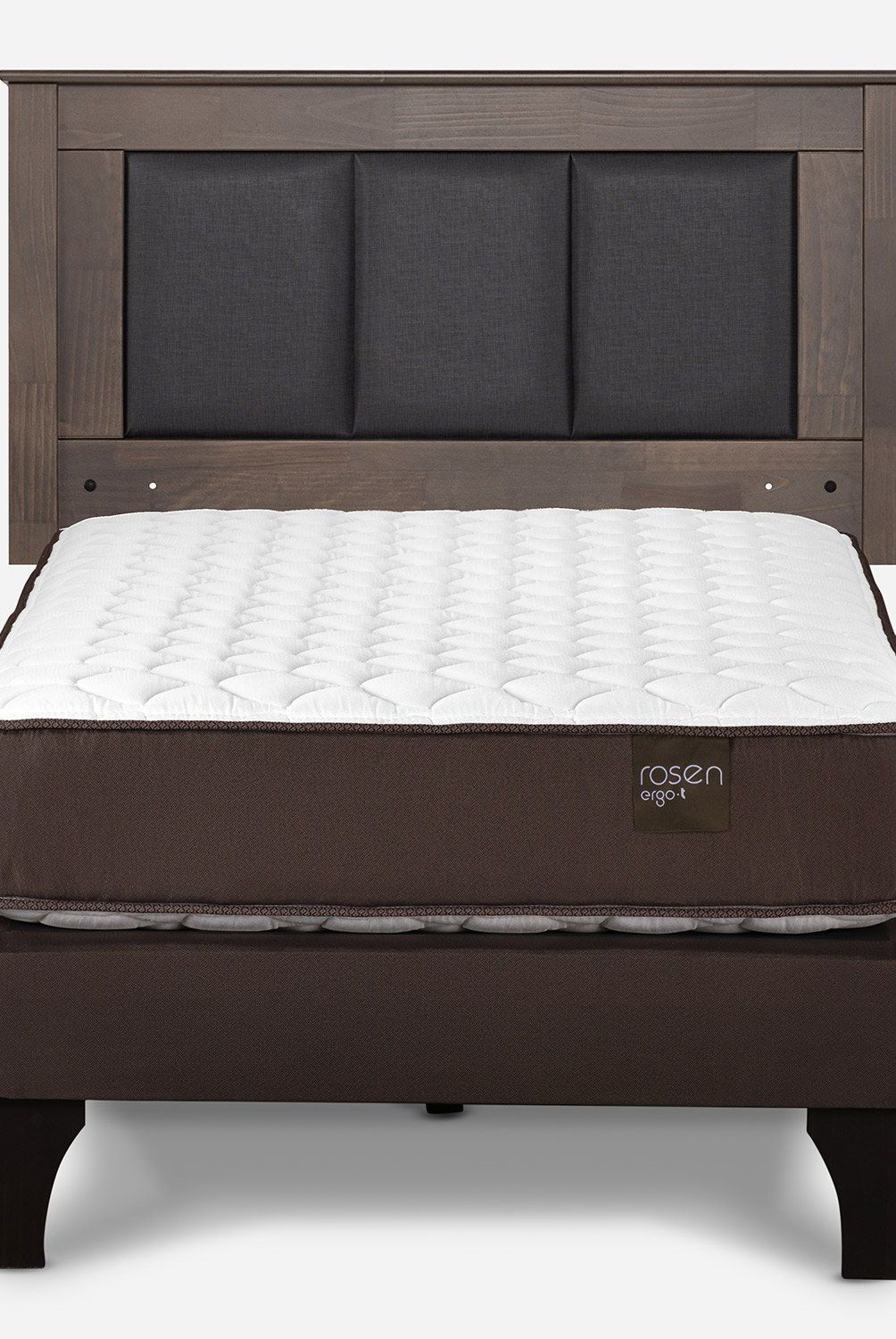 ROSEN - Cama Europea Ergo T 1.5 Plazas + Respaldo Rosen