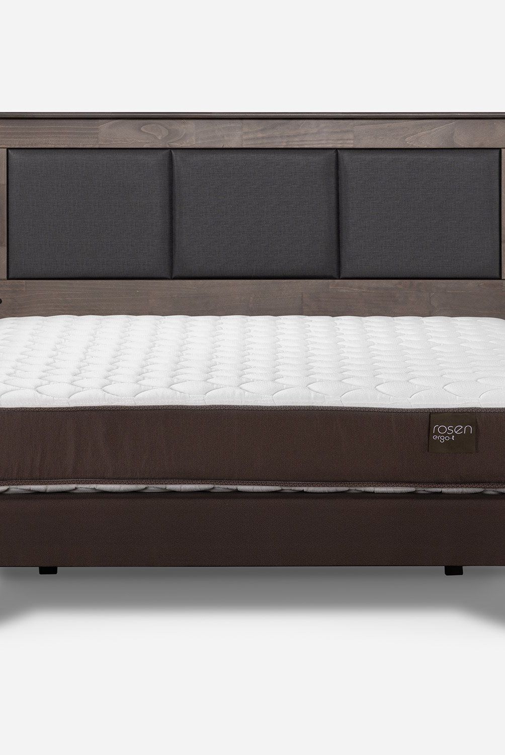 ROSEN - Cama Europea Ergo T 2 Plazas + Respaldo Rosen