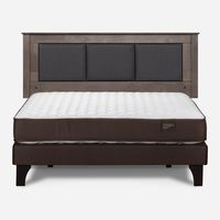 Cama Europea 2 Plazas Ergo T Base Normal + Respaldo