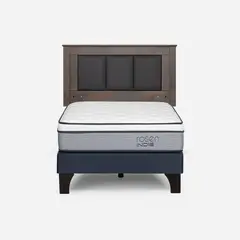 ROSEN - Cama Europea Indie 1 Plaza + Respaldo