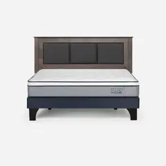 ROSEN - Cama Europea Indie 2 Plazas + Respaldo