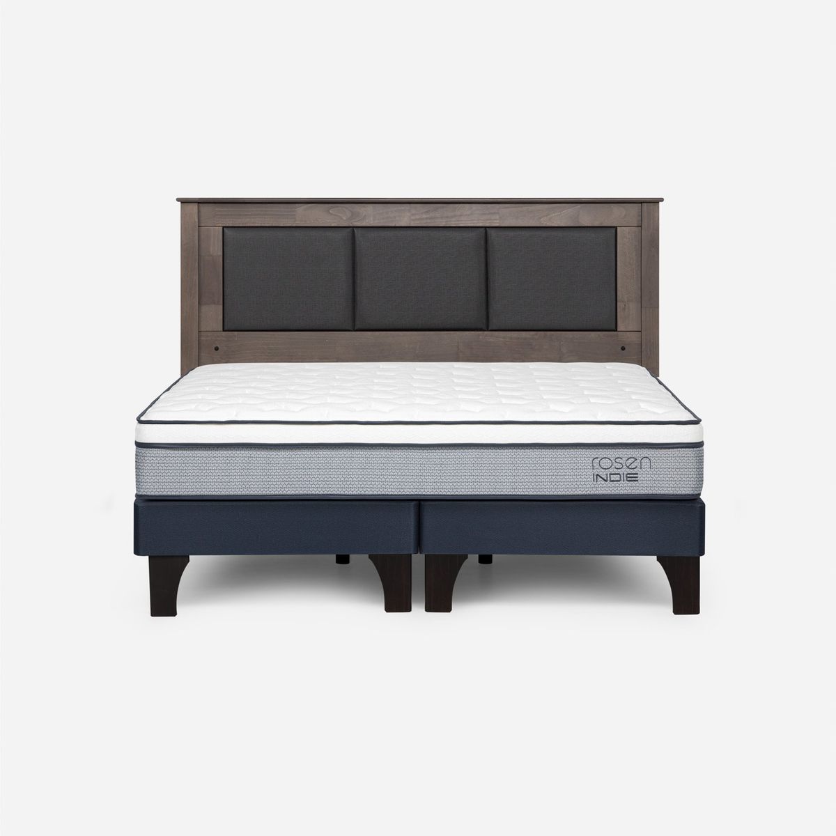 ROSEN - Cama Europea Indie 2 Plazas + Respaldo Rosen