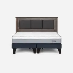 ROSEN - Cama Europea Indie 2 Plazas + Respaldo