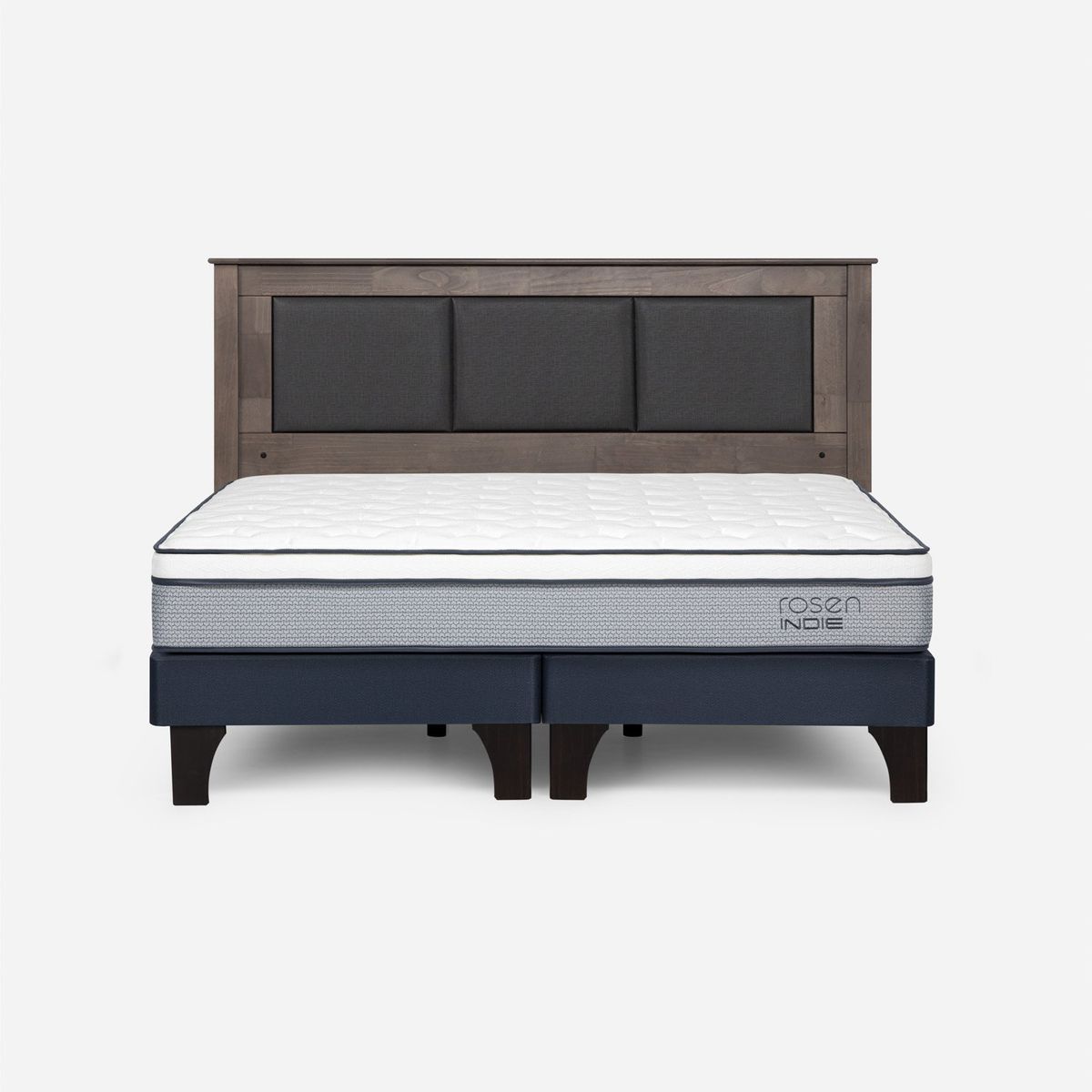 ROSEN - Cama Europea Indie King + Respaldo Rosen