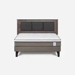 ROSEN - Cama Europea New Style 6 2 Plazas + Respaldo