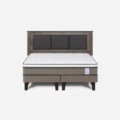 ROSEN - Cama Europea New Style 6 2 Plazas + Respaldo