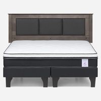 Cama Europea New Style 6 King + Respaldo