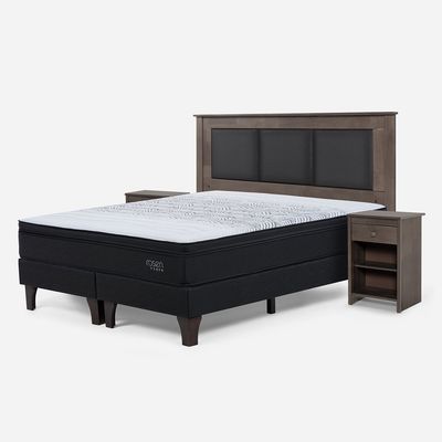 Imagen 2 del producto Cama Europea Tempo King + 2 Veladores