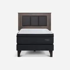 ROSEN - Cama Europea Tempo 1.5 Plaza Rachel G + Respaldo
