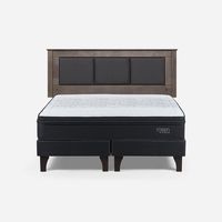 Cama Europea Tempo 2 Plazas + Respaldo