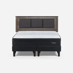 ROSEN - Cama Europea Tempo 2 Plazas + Respaldo