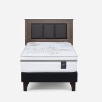 Cama Europea Art 4 1.5 Plazas + Respaldo