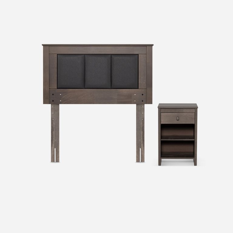 Set Muebles Rachel 1.5 Plazas Chocolate