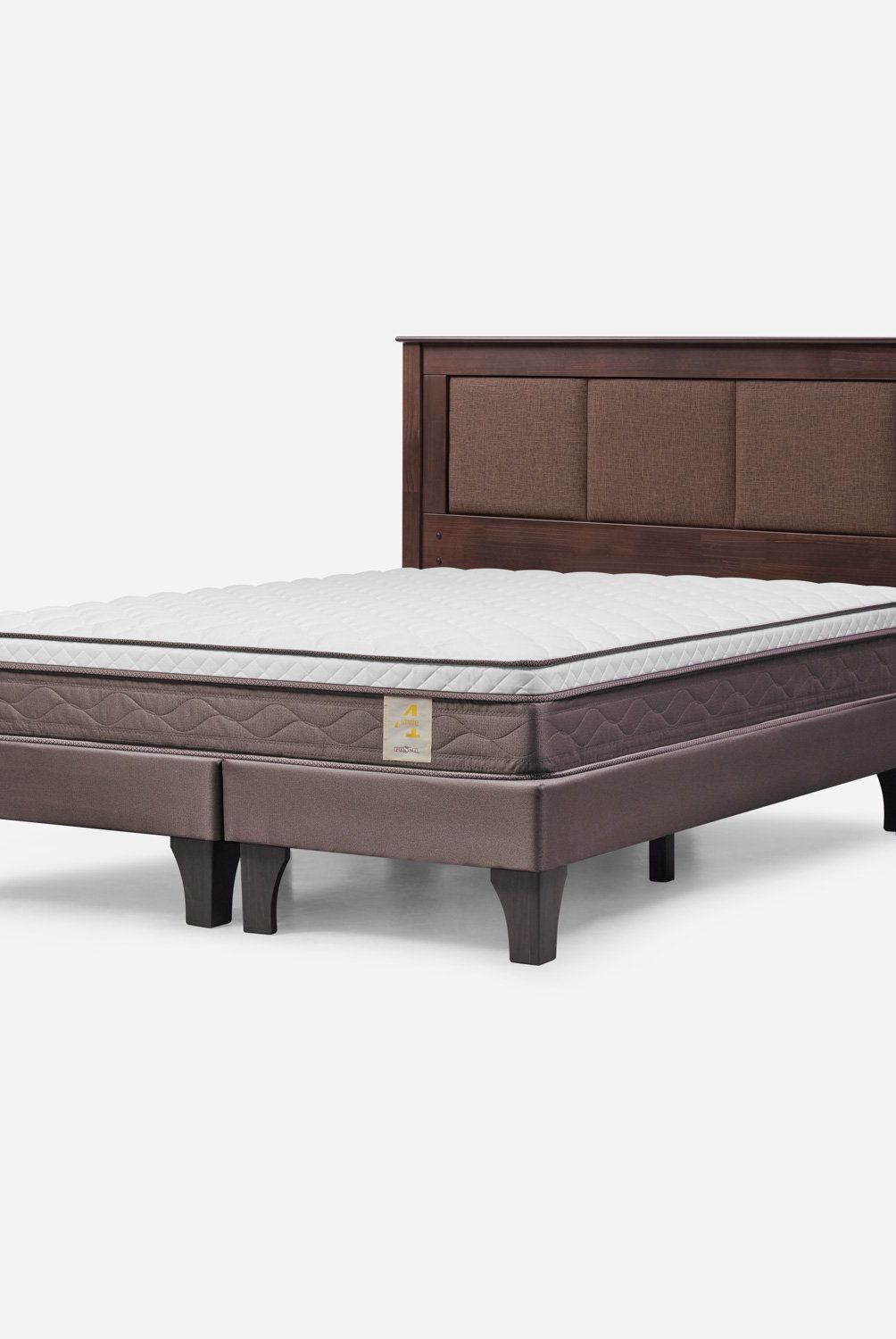 ROSEN - Cama Europea New Style 4 P 2 Plazas + Respaldo Rosen