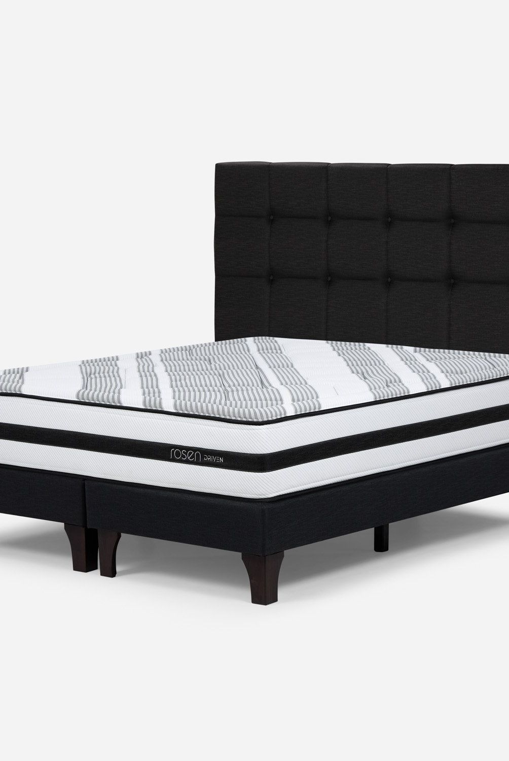 ROSEN - Cama Europea Driven King Issey Grafi + Respaldo Rosen