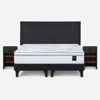 Cama Europea Art 4 2 Plaza Bd N Bennet G + Respaldo + 2 Veladores