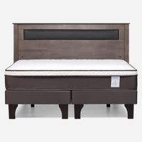 Cama Europea New Style 4 P King + Respaldo