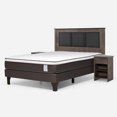 Imagen 2 del producto Cama Europea New Style 4 P 2 Plazas + Respaldo + 2 Veladores