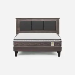 ROSEN - Cama Europea New Style 4 P 2 Plazas + Respaldo