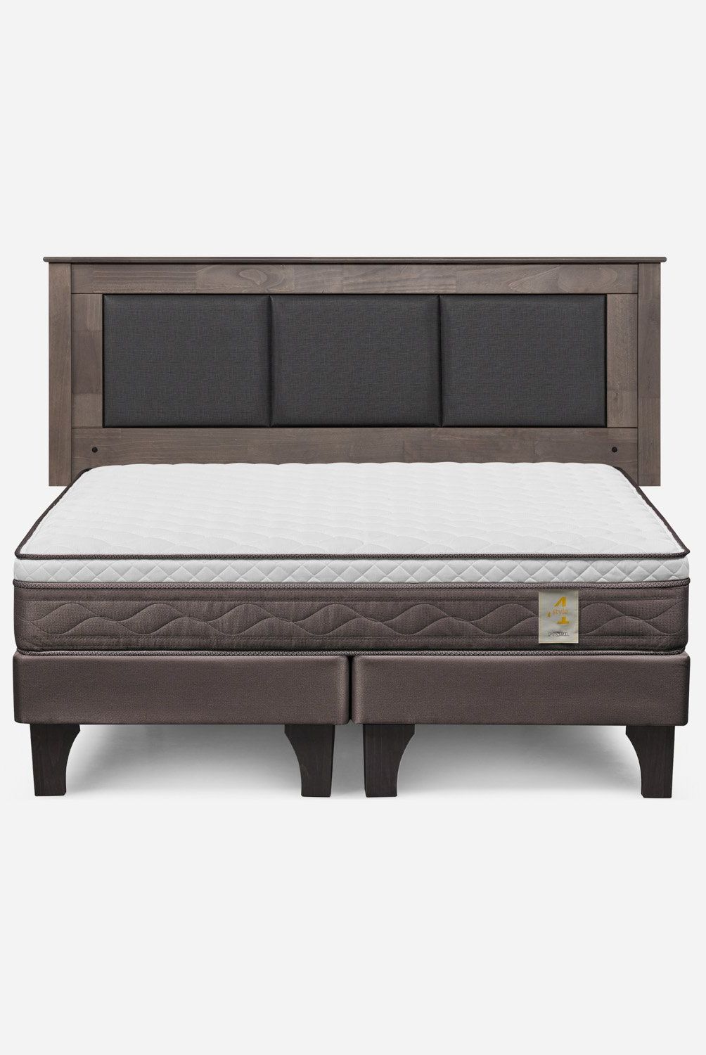 ROSEN - Cama Europea New Style 4 P 2 Plazas + Respaldo Rosen