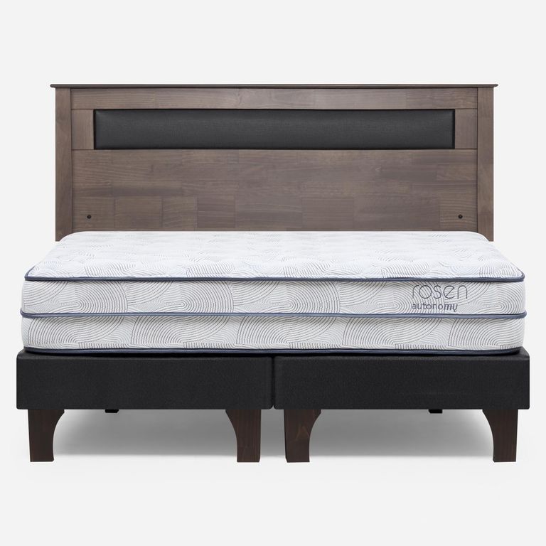 Cama Europea Autonomy Sky King x 2.00mt Base Dividida + Respaldo