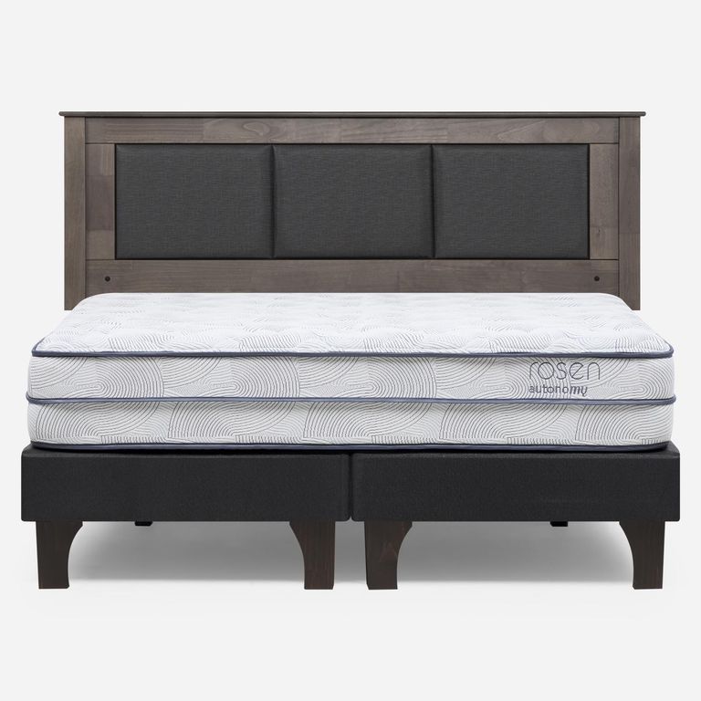 Cama Europea Autonomy Sky King x 2.00mt Base Dividida + Respaldo