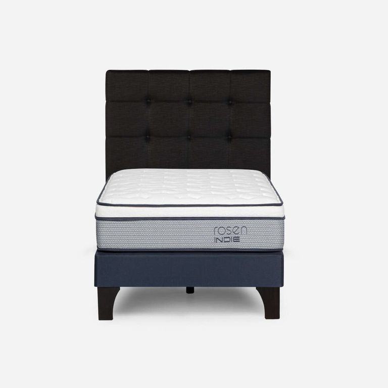 Cama Europea Indie 1.5 Plazas x 2.00 mt + Respaldo