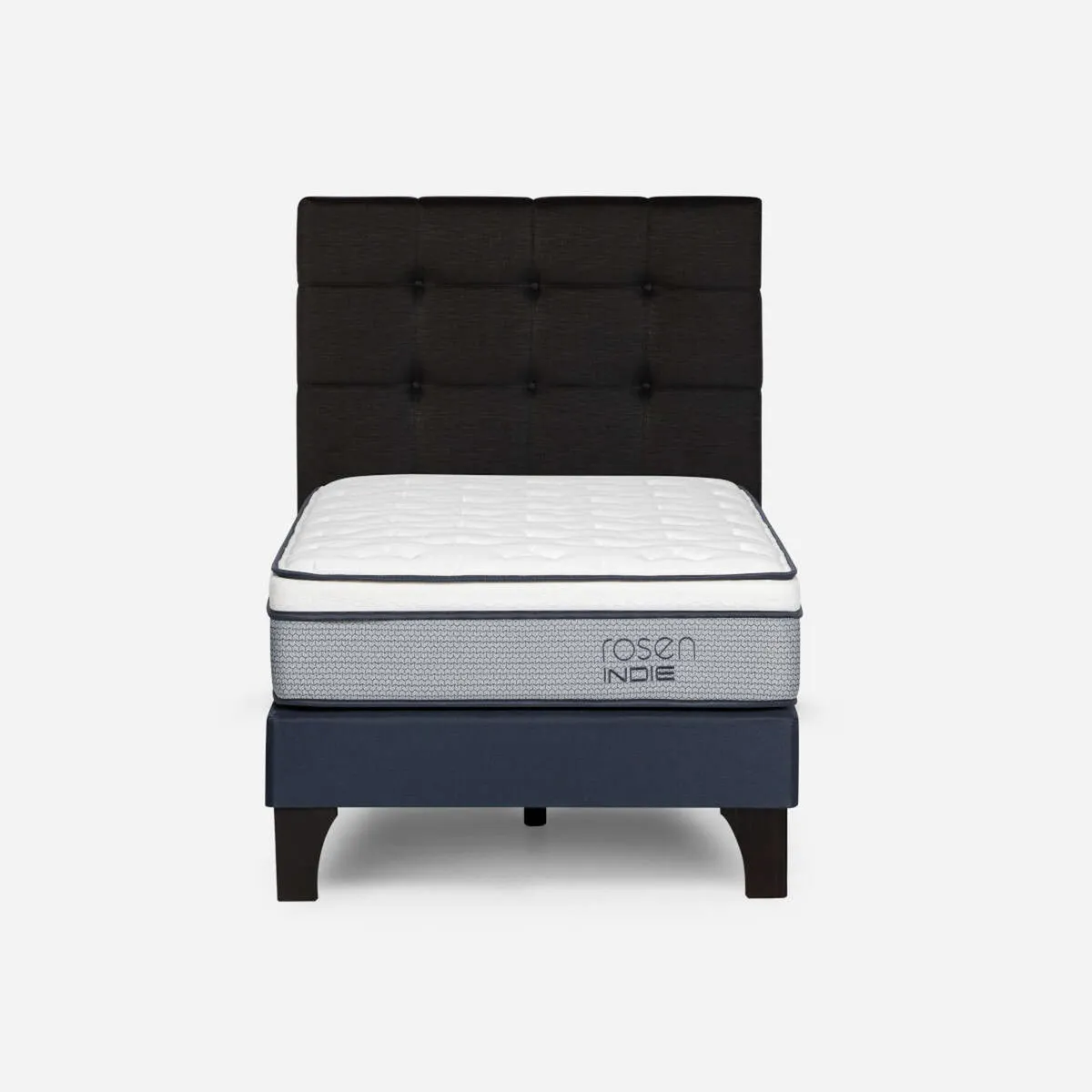 ROSEN - Cama Europea Indie 1.5 Plazas x 2.00 mt  + Respaldo Rosen