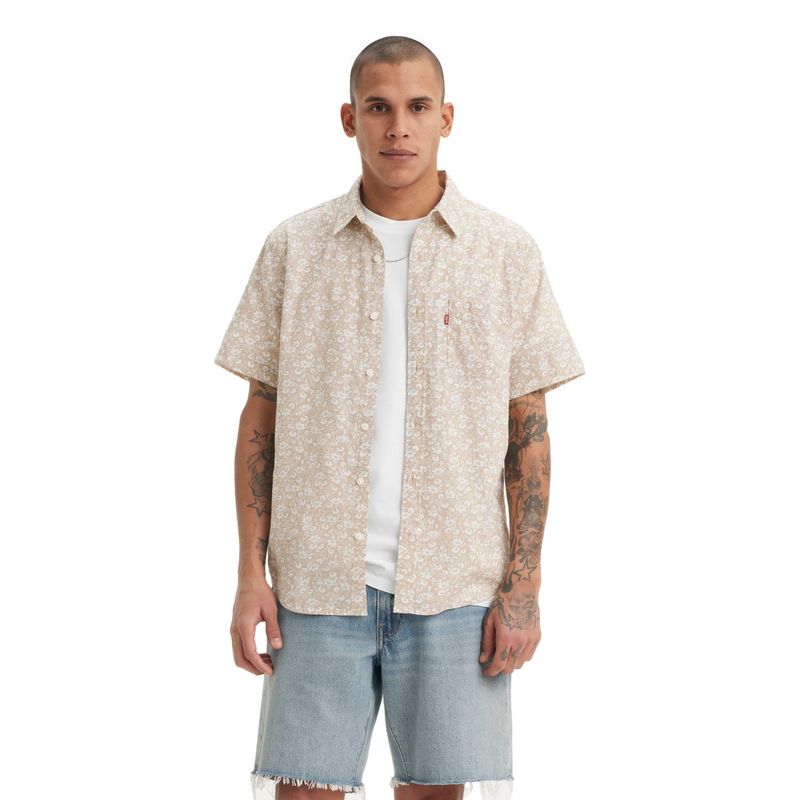 LEVIS - Camisa Casual Manga Corta Algodón Hombre Levis