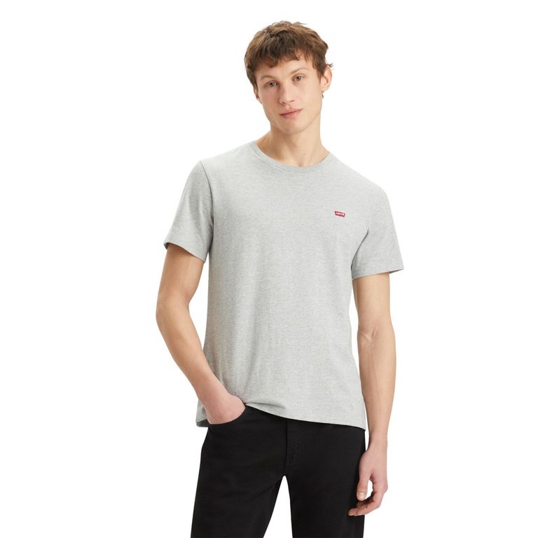 Polera Hombre Manga Corta Gris