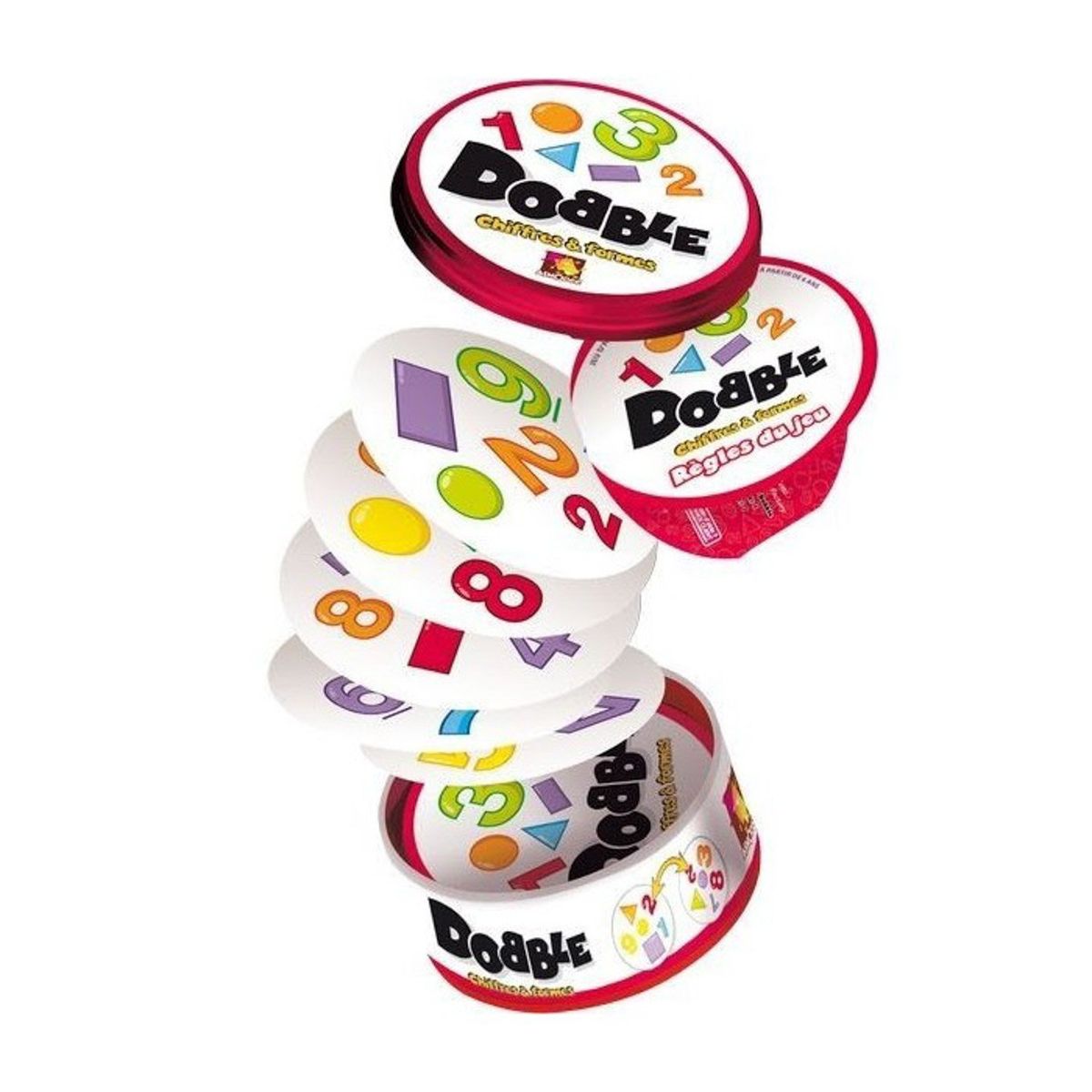 ASMODEE - Juego de Mesa Dobble Formas Y Numeros
