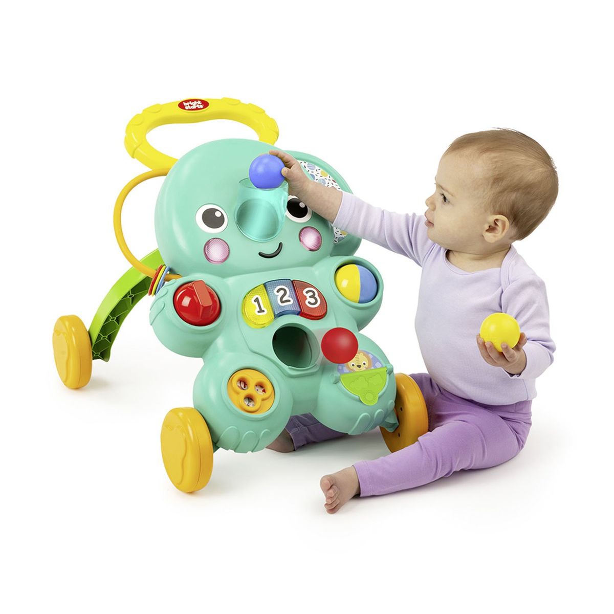 BRIGHT STARTS - Caminador Stroll N Roll 2-In-1 Ball Play Bright Starts