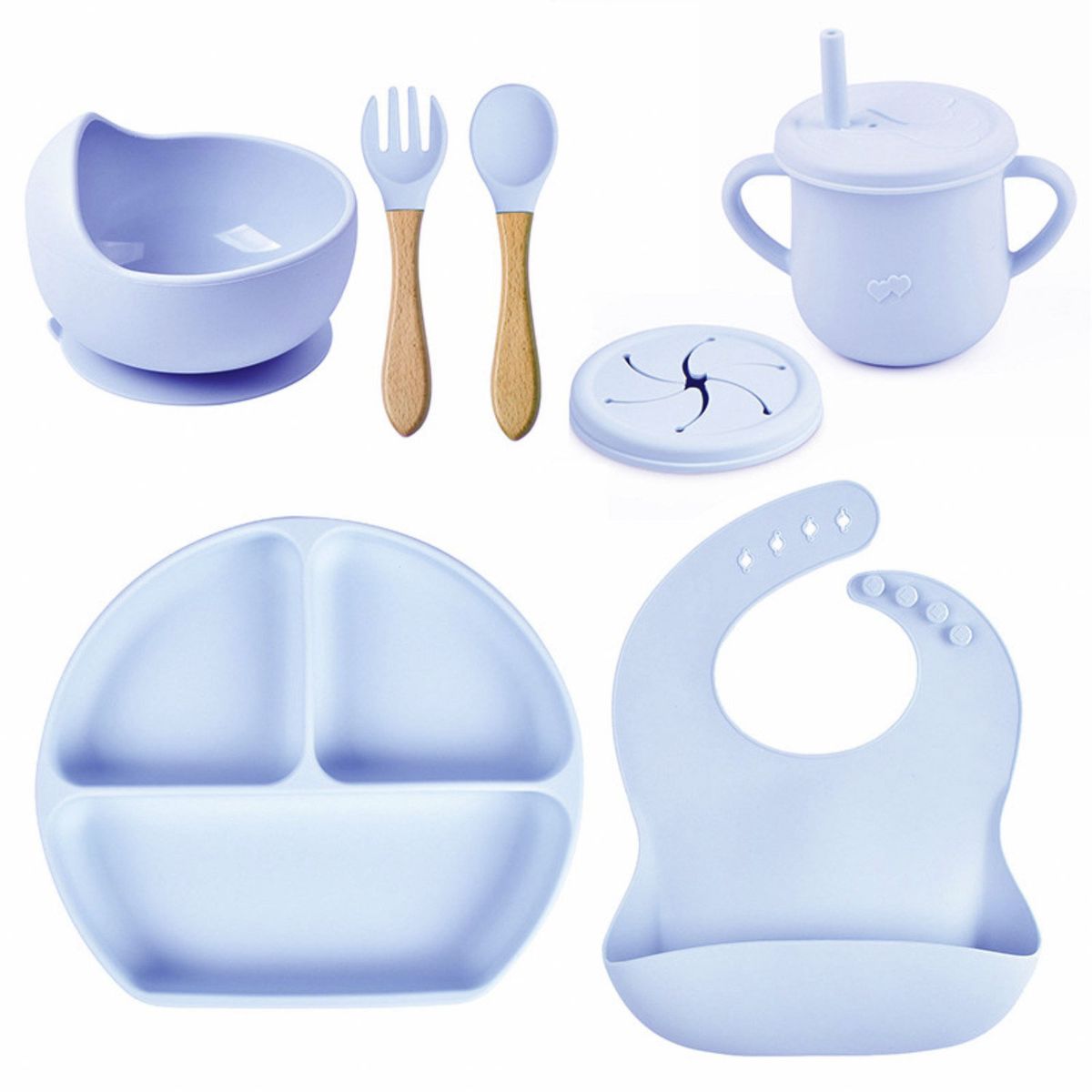 KIDSCOOL - Set De Alimentacion Silicona Cel 6 Kidscool