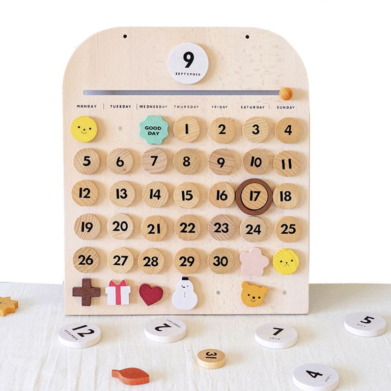 KIDSCOOL Didactico Calendario Madera Montessori