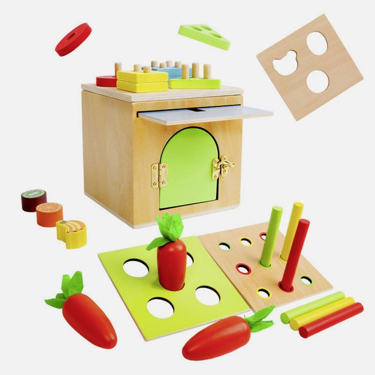 KIDSCOOL Didactico 6 En 1 Madera Montessori