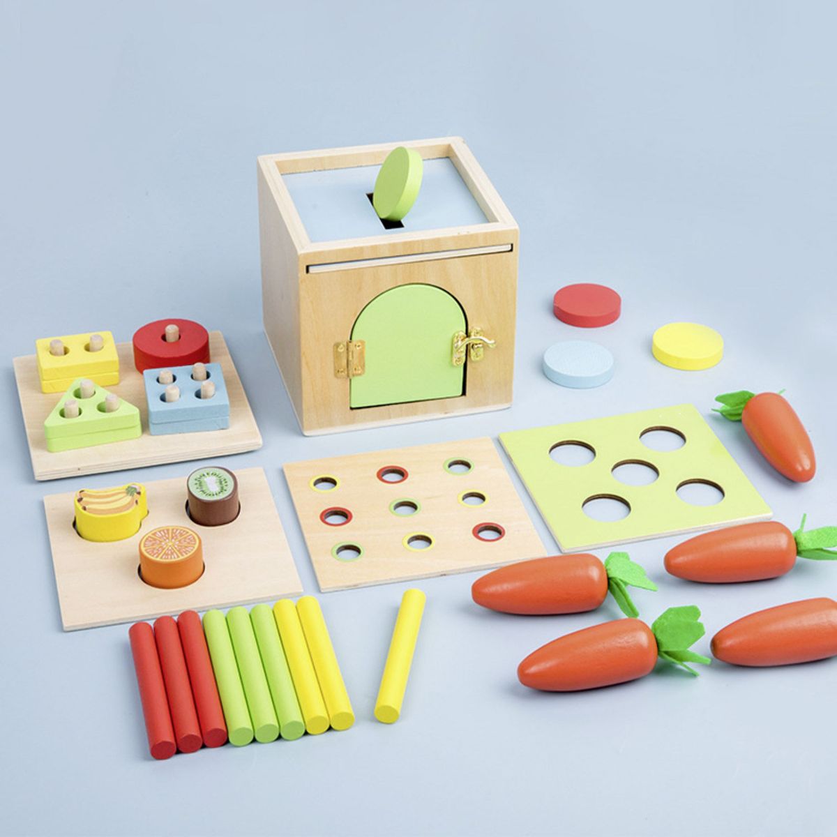 KIDSCOOL - Didactico 6 En 1 Madera Montessori Kidscool