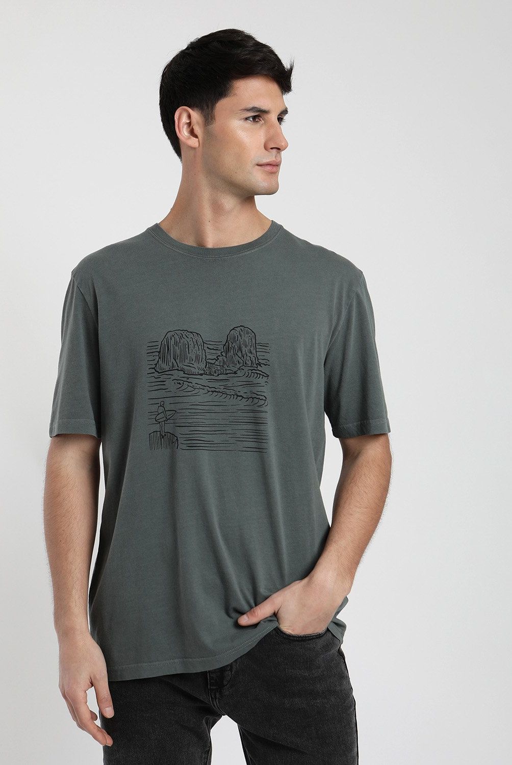 FROENS - Polera Manga Corta Algodón Hombre Froens