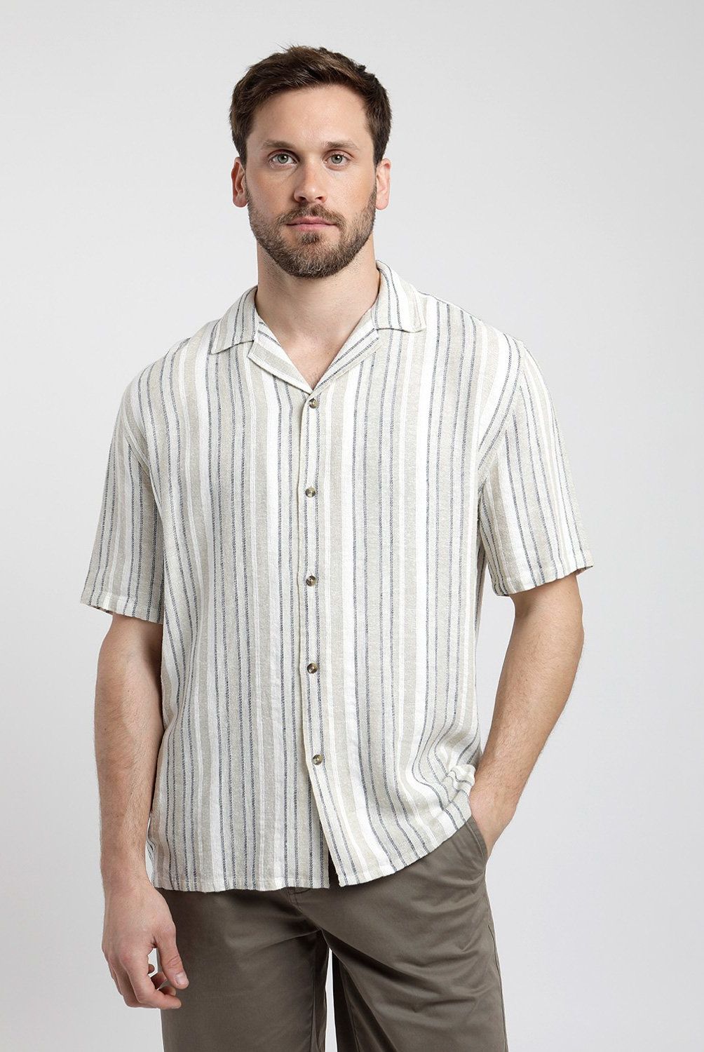 FROENS - Camisa Casual Hombre Froens