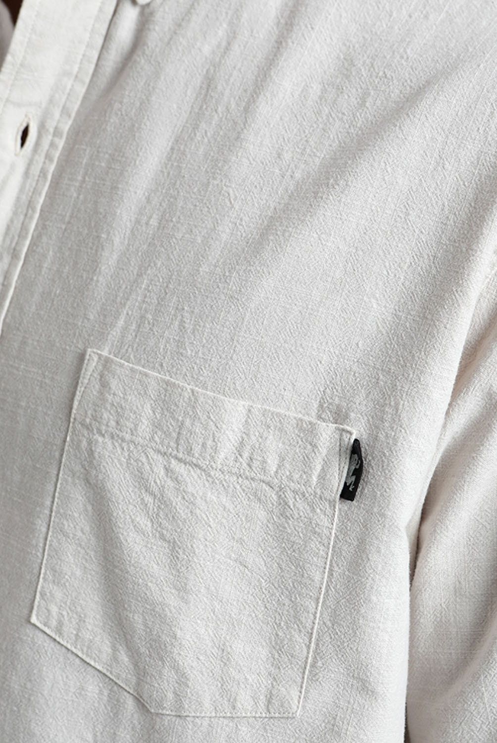 FROENS - Camisa Manga Corta Lino Hombre Froens