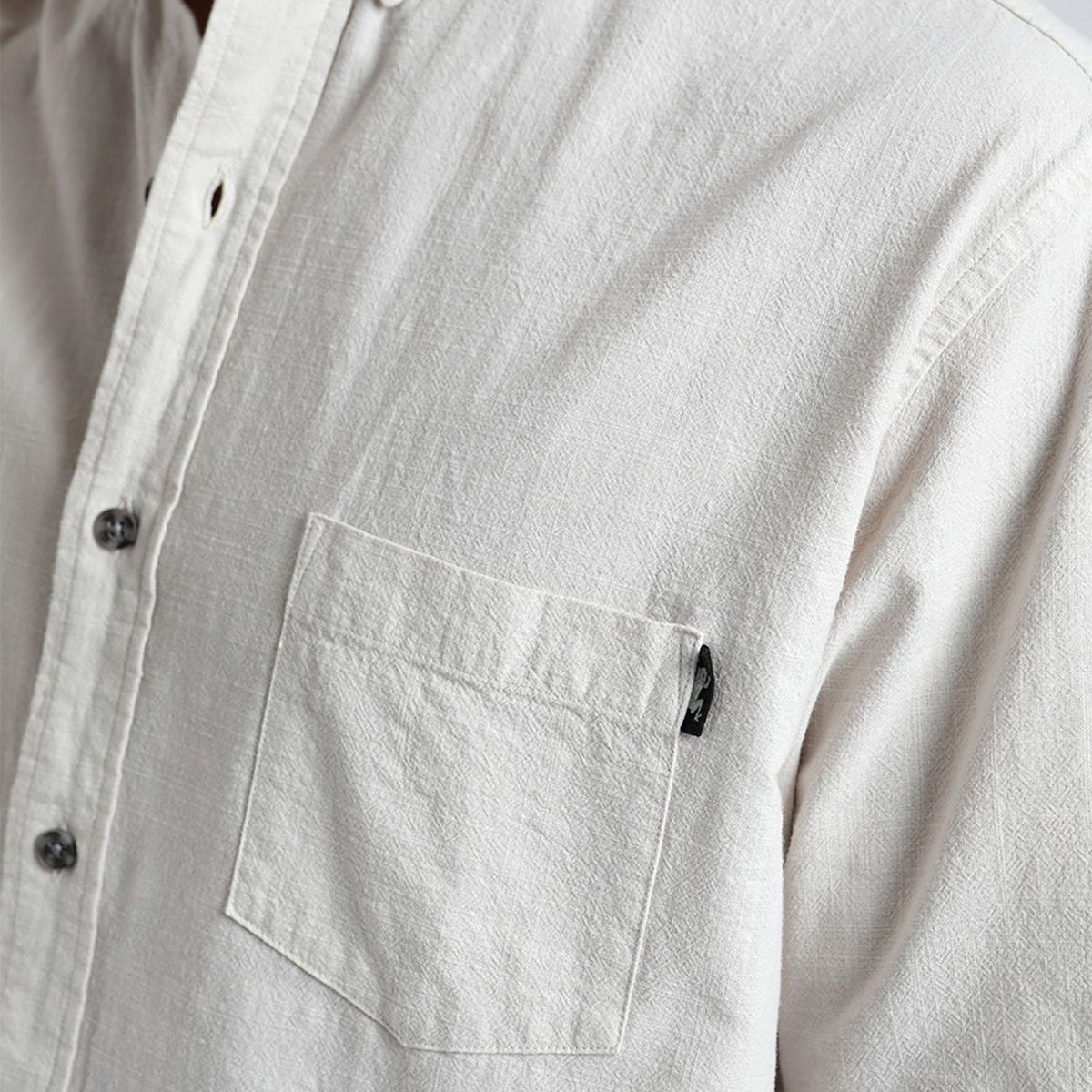 FROENS - Camisa Manga Corta Lino Hombre Froens