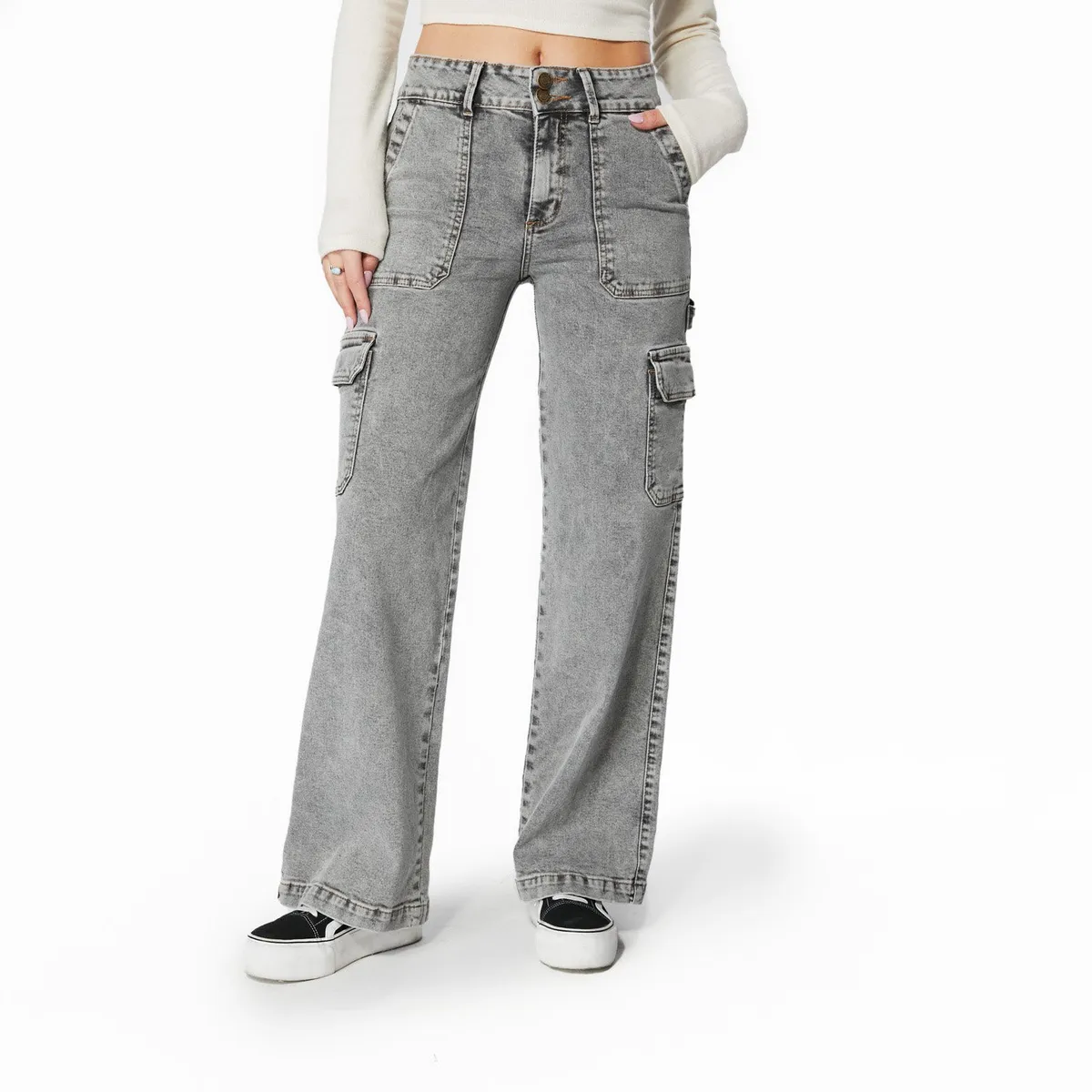 EFESIS - Jeans Palazzo Tiro Alto Mujer Efesis