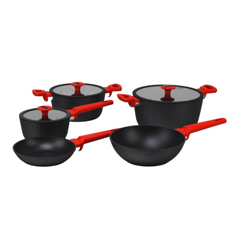 KW - Batería de Cocina 8 Piezas Antiadherente Camden KW