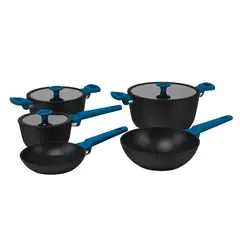 KW - Batería de Cocina 8 Piezas Antiadherente Camden