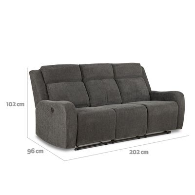 Imagen 2 del producto Sofá Reclinable 3 Cuerpos Eléctrico+Usb Madrid