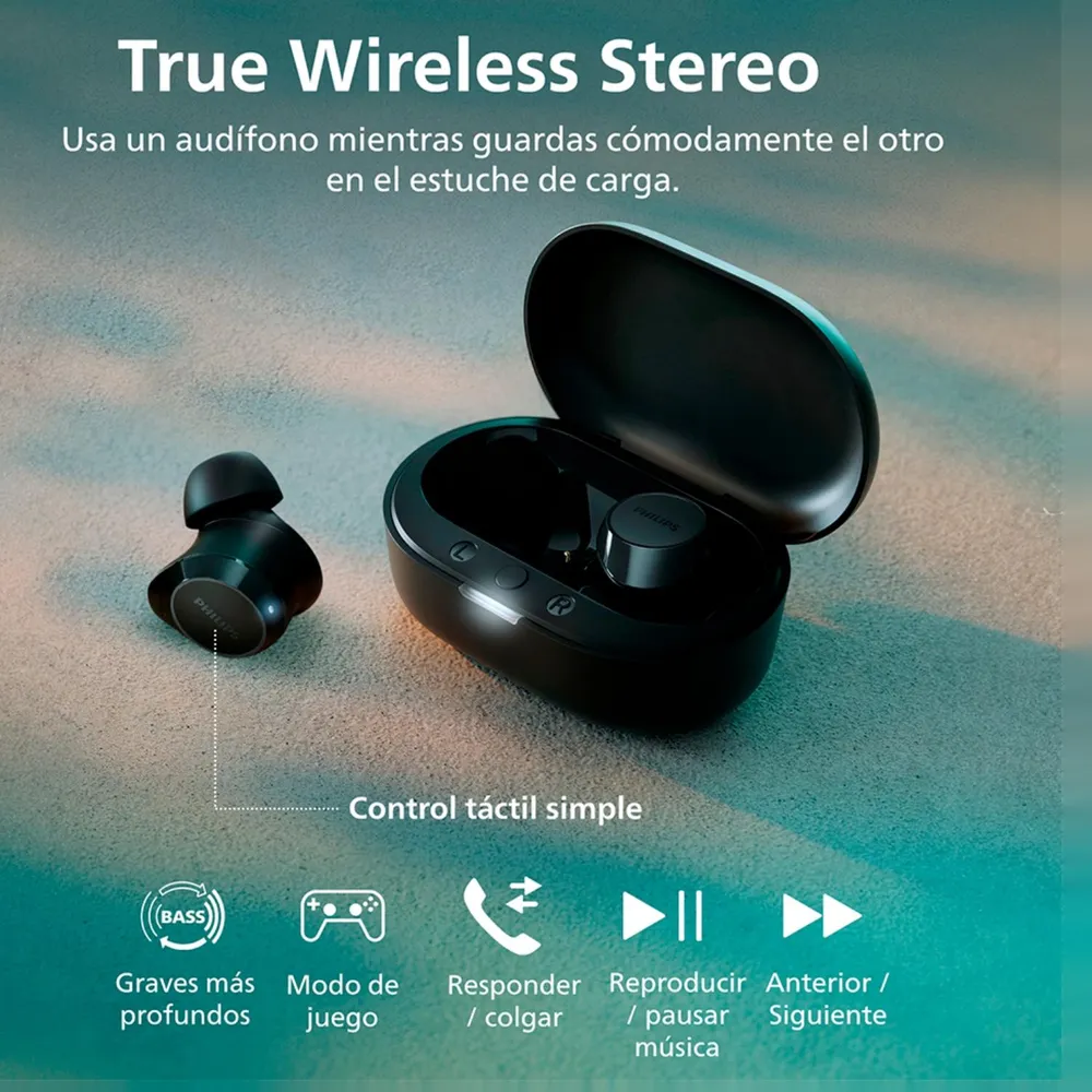 Audífonos True Wireless TAT1209 - Negro, foto 7